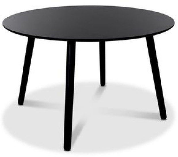 Rosvik svart runt matbord Ø120 cm 