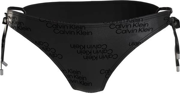 Calvin Klein Core Tonal Logo Tie Side Bikini Brief Svart Small Dam 