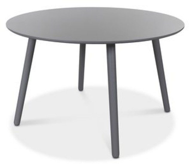 Rosvik runt grått matbord Ø120 cm 