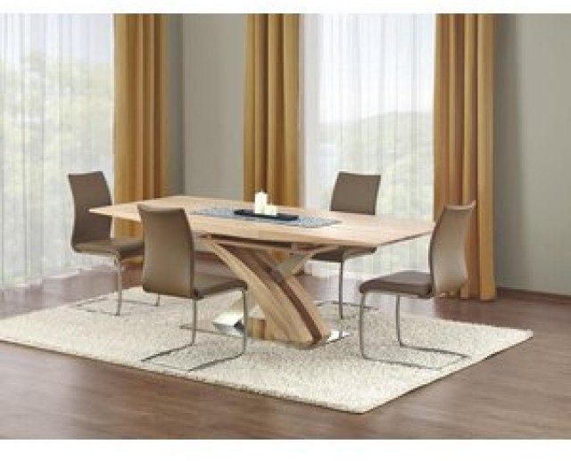 Bonita förlängningsbart matbord i ljus ek 160-220 cm 