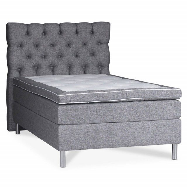 Hilton Deluxe Presley sängpaket 5-zons kontinentalsäng med sänggavel - Inari 22 - Beige, 90x200 cm 