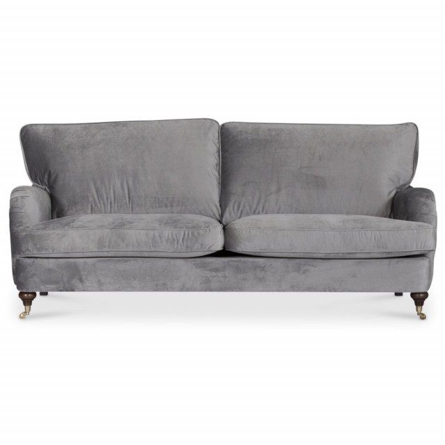 Howard Watford deluxe 3-sits soffa - Grå sammet 