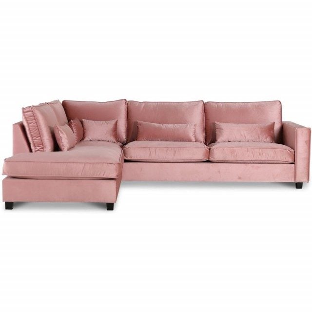 Adore Loungesoffa XL öppet avslut vänster - Dusty pink 