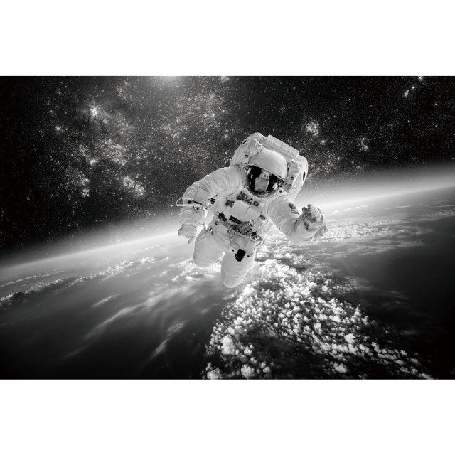 Glastavla - Cosmonaut - 120x80 cm 