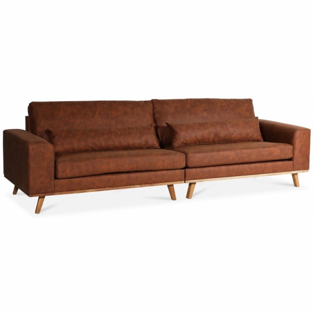 Ranger 4-sits soffa - Cognac 