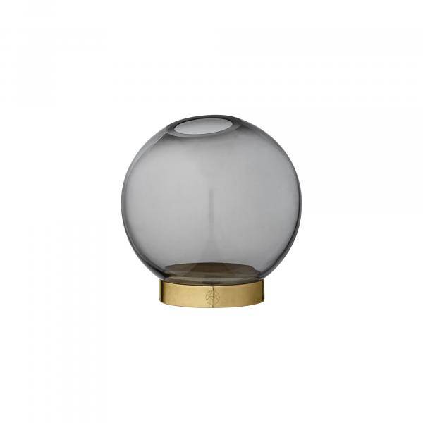 Globe Vas Ø10Cm Svart Glas, Aytm (Vaser & Krukor i kategorin Inredningsdetaljer)