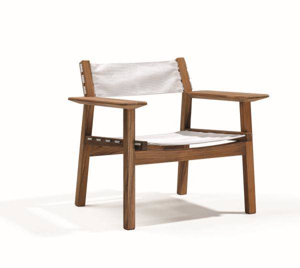 Djurö Lounge Chair Teak / Textil, Skargaarden (Utemöbler i kategorin Möbler)