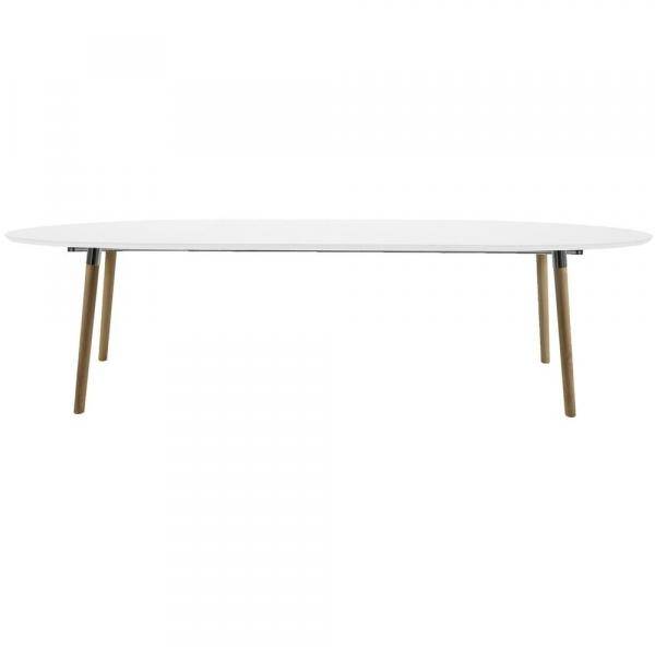 Belina förlängningsbart matbord 170-270 cm - Vit/ek 