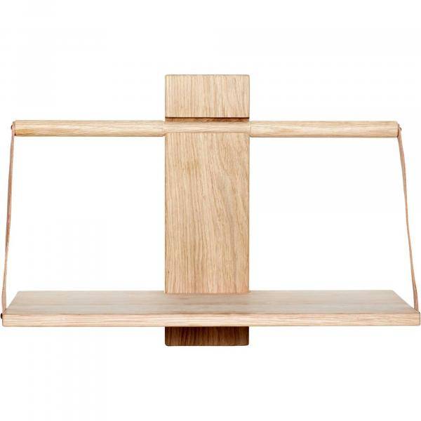 Andersen Furniture Wood Wall Shelf 45 X 20 X 32 Cm Medium Oak (Hyllor i kategorin Möbler)
