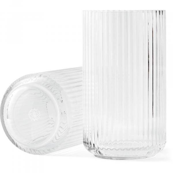 Lyngby Porcelæn Vas 25 Cm Glas Clear (Vaser & Krukor i kategorin Inredningsdetaljer)