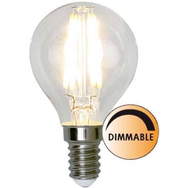 Globen Lighting Ljuskälla LED 351-23 Filament  Klot Klar 5W Dimbar E14 