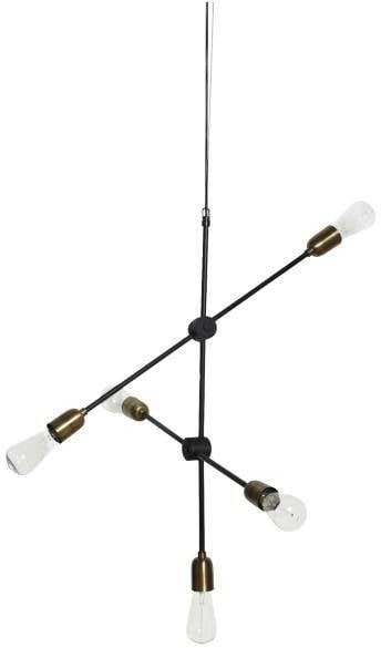 Lampa, HDMolecular, Svart/Mässing House Doctor 