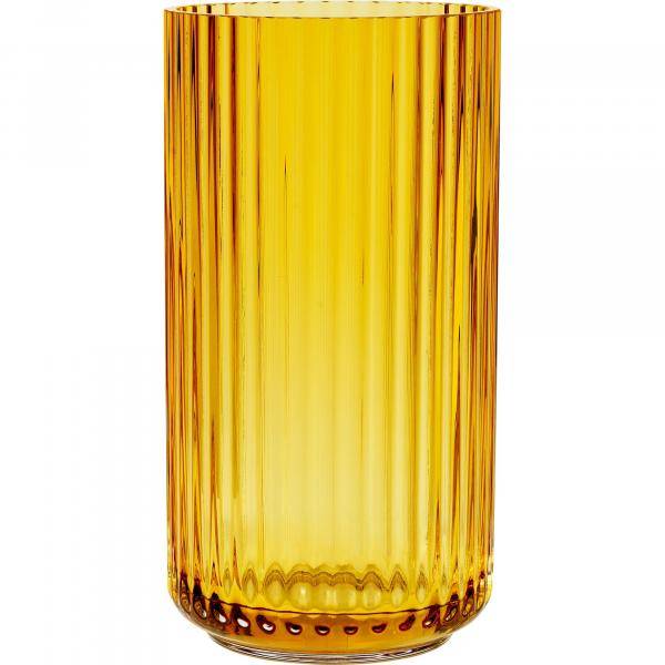 Lyngby Porcelæn Lyngbyvasen 20 cm., glas - amber 