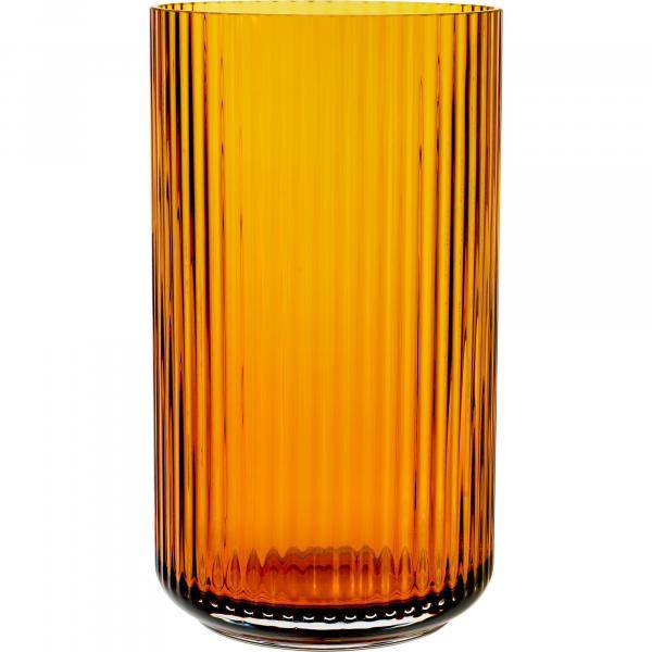 Lyngby Porcelæn Lyngbyvasen 31 cm., glas - amber 