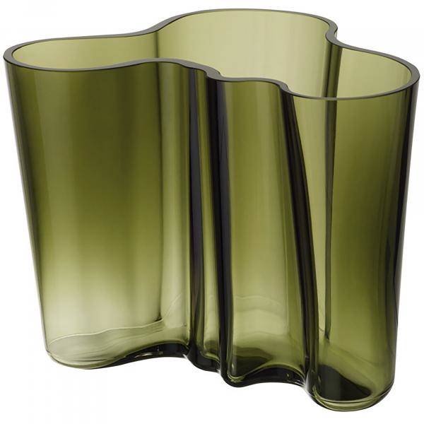 Iittala Aalto Collection vas, 16 cm, mossgrön 