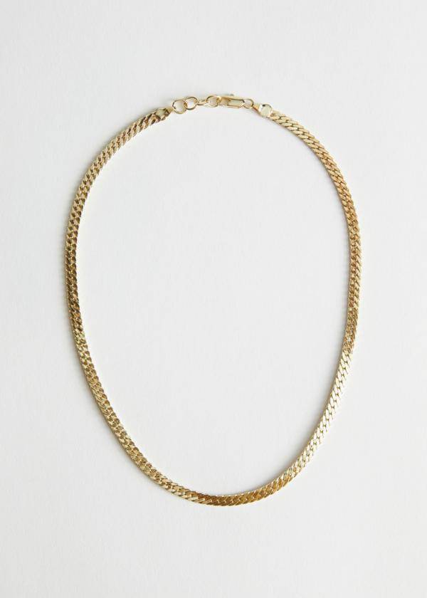 Simple Chain Necklace - Gold 