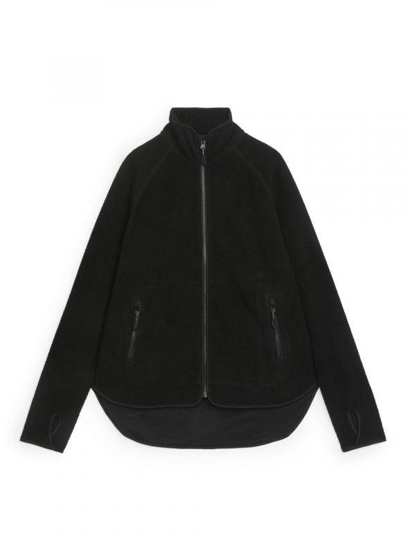 Fleece Zip Jacket - Black 