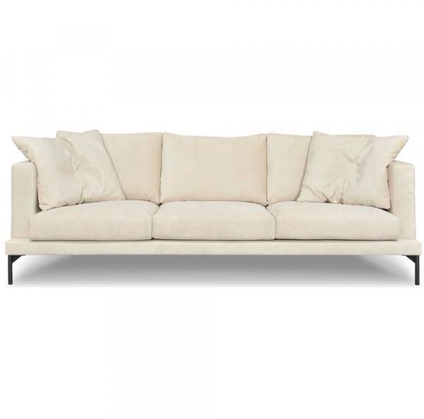 York 4-sits soffa i Beige sammet 