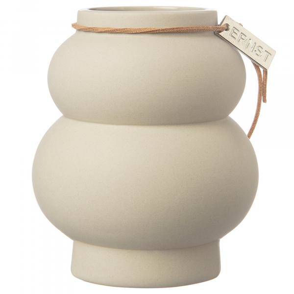 Ernst Ernst Vas Kurvig Beige, 14cm 