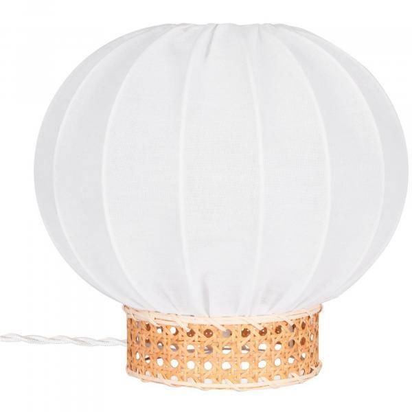 Globen Lighting Bordslampa Yokohama, 30 cm, vit/natur 