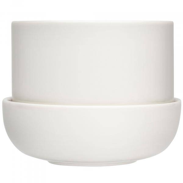 Iittala Nappula Kruka Med Fat 170x130 mm, Vit 