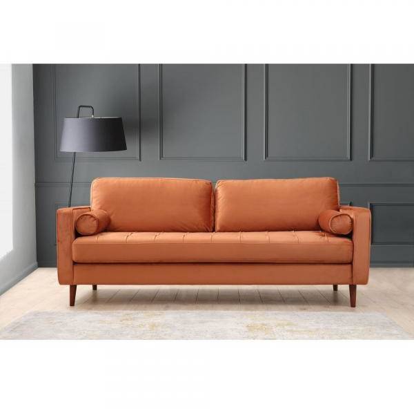 Rome 3-sits soffa - Orange 