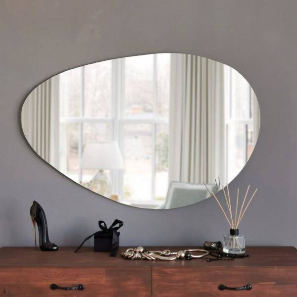 Porto Spegel 90X60 Cm - Svart (Speglar i kategorin Möbler)