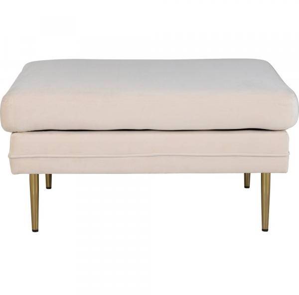 Savanna sittpuff - Beige sammet 