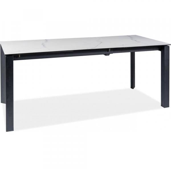 Metropol matbord 120-180 cm - Svart/vit 