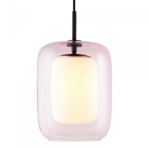 Globen Lighting Cuboza Pendel, 20 Cm, Persika/Vit (Övriga Lampor i kategorin Lampor)