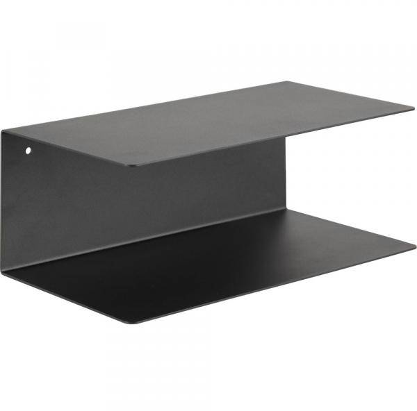 Joliet svart vägghylla / sängbord 35x14x20 cm 