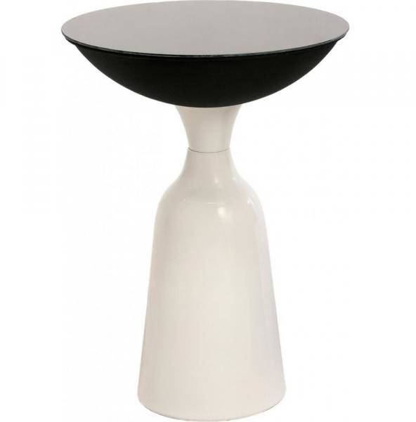 Chalice sidobord 56 cm - Vit/svart 