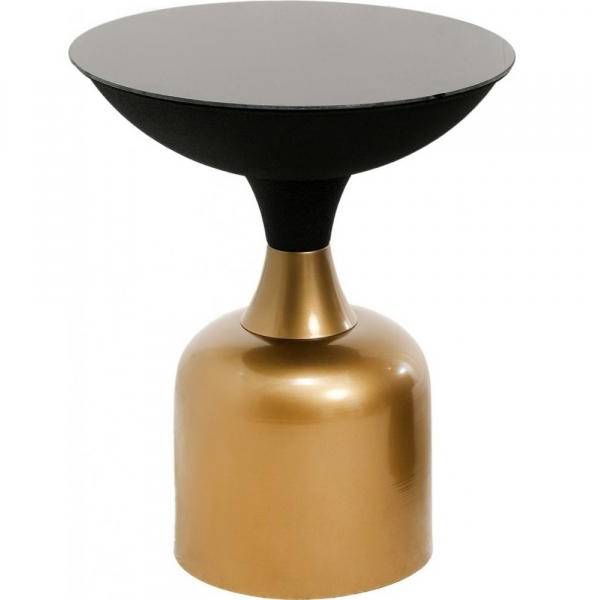 Chalice sidobord 46 cm - Svart/guld 