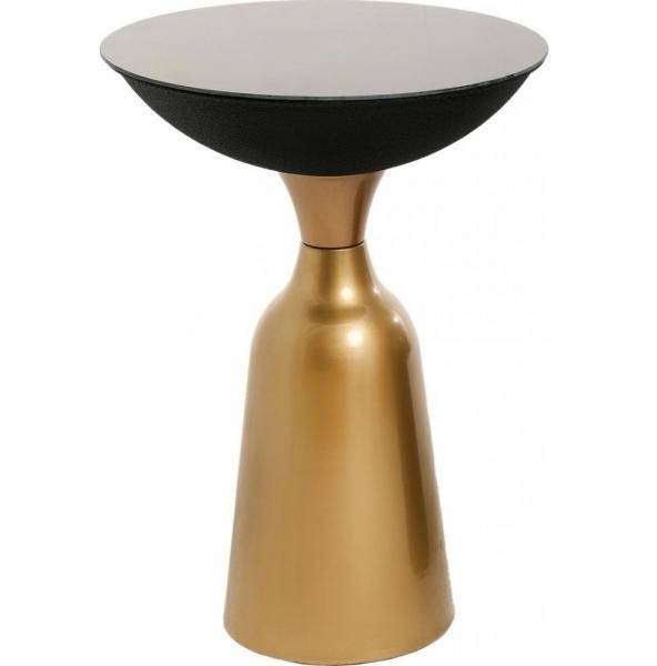 Chalice sidobord 56 cm - Guld/svart 