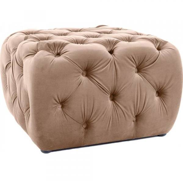 Sophia sittpuff - Beige sammet 