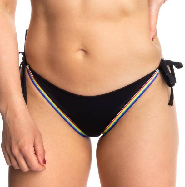 Calvin Klein Pride String Side Tie Bikini Svart Small Dam 