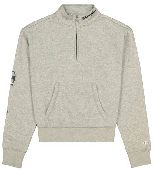 Champion American Classics Half Zip Sweatshirt Grå Small Dam 