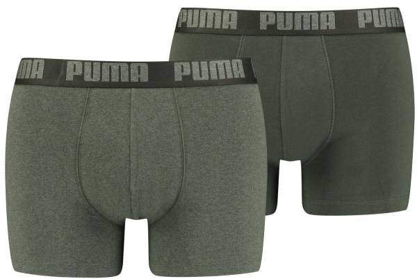 Puma Kalsonger 2P Basic Boxer Grön bomull Small Herr 