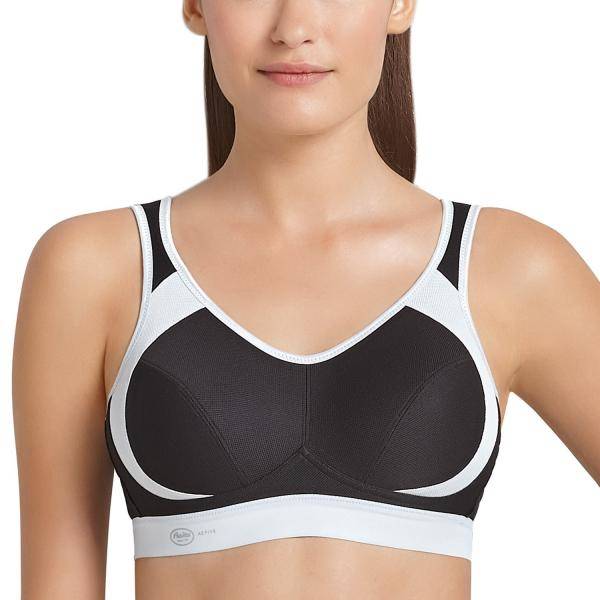 Anita BH Active Extreme Control Sports Bra Svart/Vit B 70 Dam 