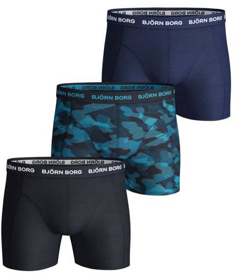 Björn Borg Kalsonger 3P Essential Shadeline Shorts Marin/Blå bomull Small Herr 