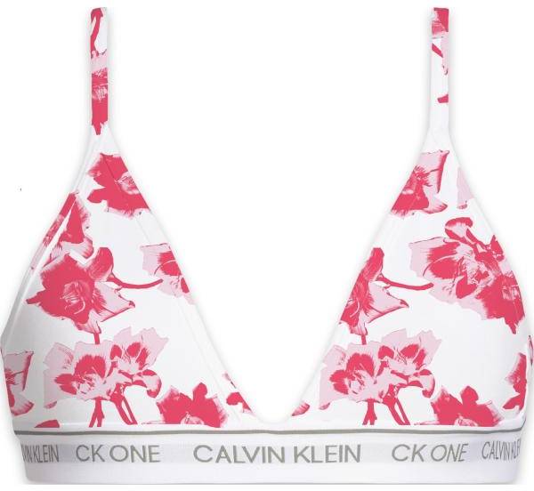 Calvin Klein BH CK One Cotton Triangle Bra Rosa blommig Small Dam 