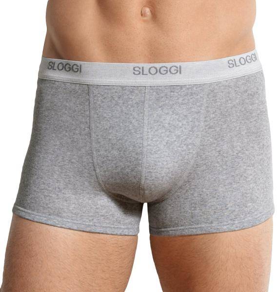 Sloggi Kalsonger For Men Basic Shorts Grå bomull Small Herr 