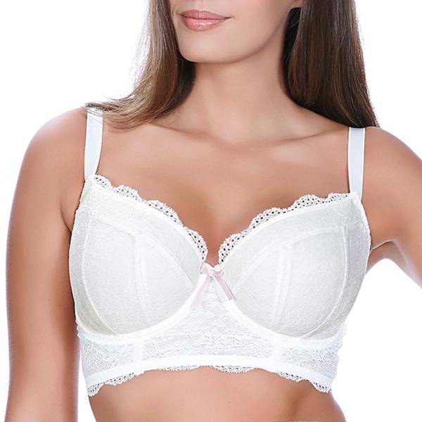 Freya BH Fancies Underwire Longline Bra Vit B 70 Dam 