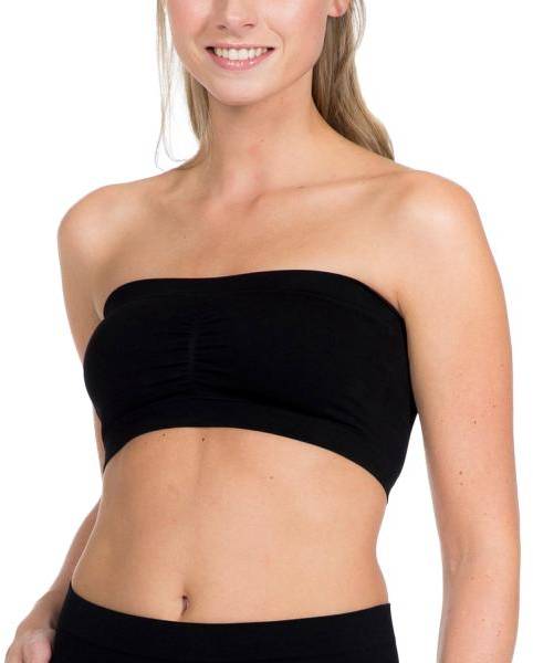 Magic BH Bandeau Push Up Bra Svart nylon Small Dam 