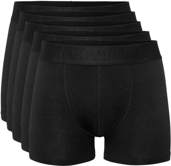 Resteröds Kalsonger 5P Gunnar Bamboo Boxer Helsvart Medium Herr 