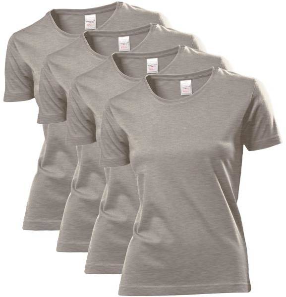 Stedman 4P Classic Women T-shirt Mörkgrå bomull Small Dam 