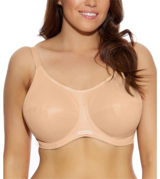 Elomi BH Energise Sports Bra Beige nylon D 85 Dam 