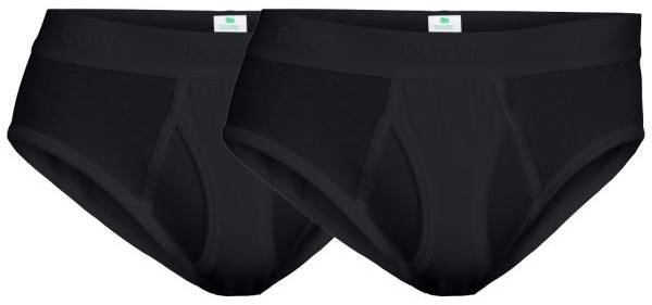 Dovre Kalsonger 2P Organic Cotton Brief With Fly Svart ekologisk bomull Small Herr 