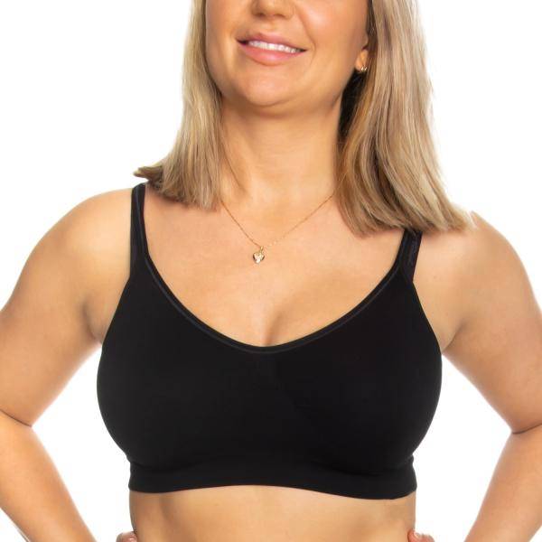 Decoy BH Bra Top Narrow Straps Svart Small Dam 