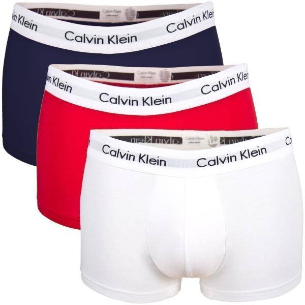 Calvin Klein Kalsonger 3P Cotton Stretch Low Rise Trunks Flerfärgad bomull Small Herr 